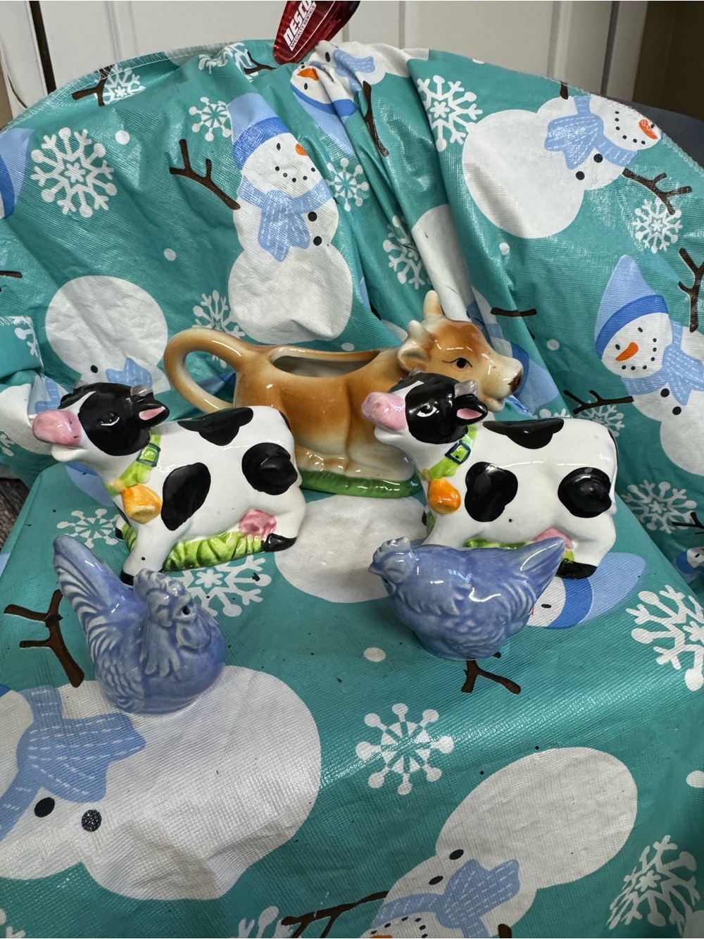 Cows & chickens 5 pieces
